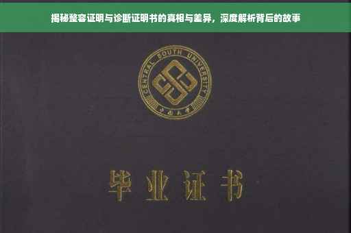 揭秘整容证明与诊断证明书的真相与差异，深度解析背后的故事