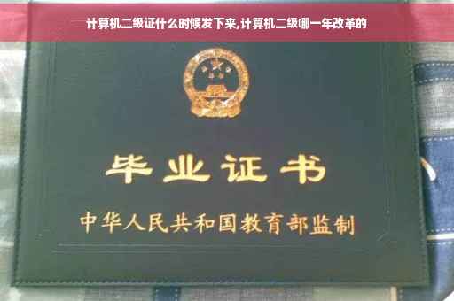 计算机二级证什么时候发下来,计算机二级哪一年改革的