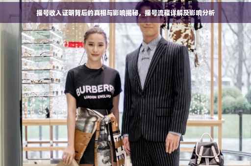 摇号收入证明背后的真相与影响揭秘，摇号流程详解及影响分析
