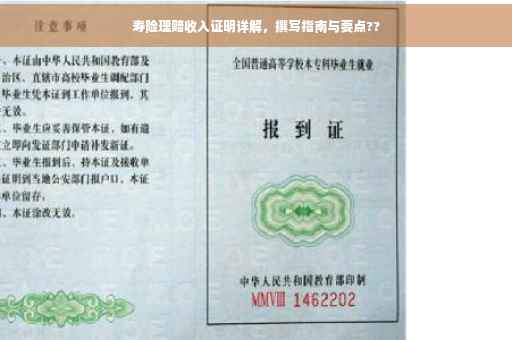 寿险理赔收入证明详解，撰写指南与要点??