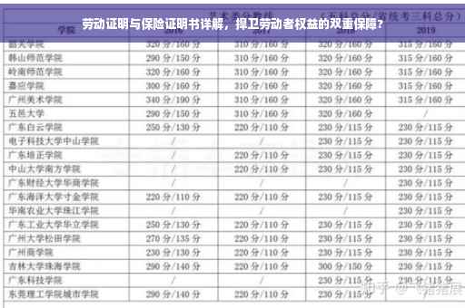 劳动证明与保险证明书详解，捍卫劳动者权益的双重保障?
