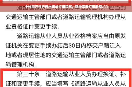 上饶银行银行流水账单打印指南，轻松掌握打印流程?⚡️