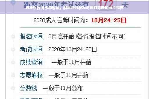 农业银行流水单解读，洞悉财务状况与理财策略的图片指南