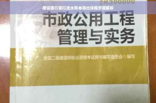 建设银行银行流水账单导出详细步骤解析