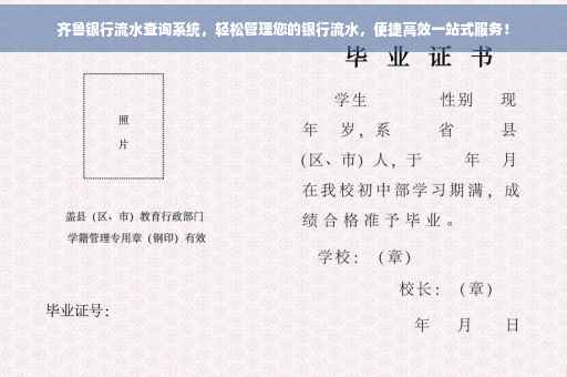 齐鲁银行流水查询系统，轻松管理您的银行流水，便捷高效一站式服务！