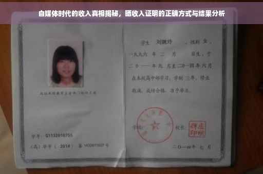 自媒体时代的收入真相揭秘，晒收入证明的正确方式与结果分析