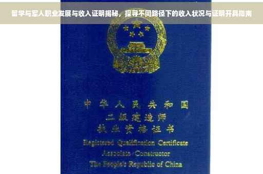留学与军人职业发展与收入证明揭秘，探寻不同路径下的收入状况与证明开具指南