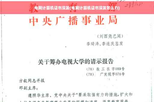 电网计算机证书没发(电网计算机证书没发怎么办)