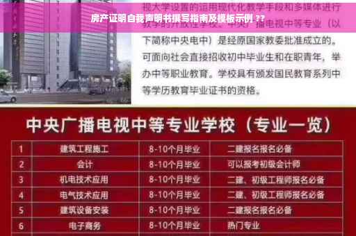 房产证明自我声明书撰写指南及模板示例 ??