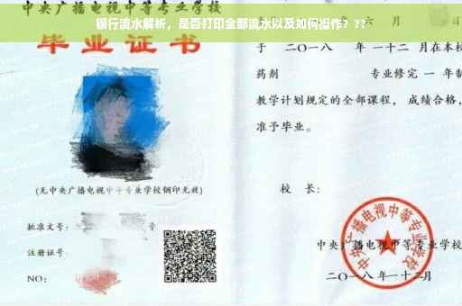 银行流水解析，是否打印全部流水以及如何操作？??