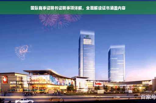 国际商事证明书证明事项详解，全面解读证书涵盖内容