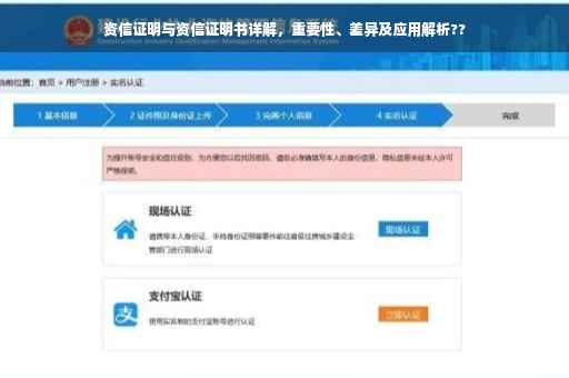 资信证明与资信证明书详解，重要性、差异及应用解析??
