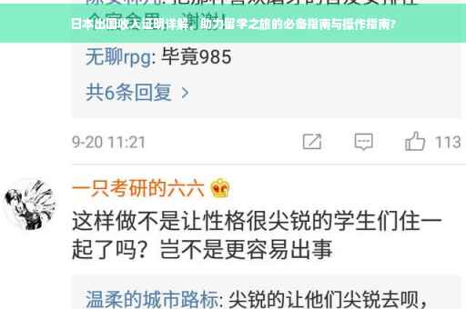 日本出国收入证明详解，助力留学之旅的必备指南与操作指南?