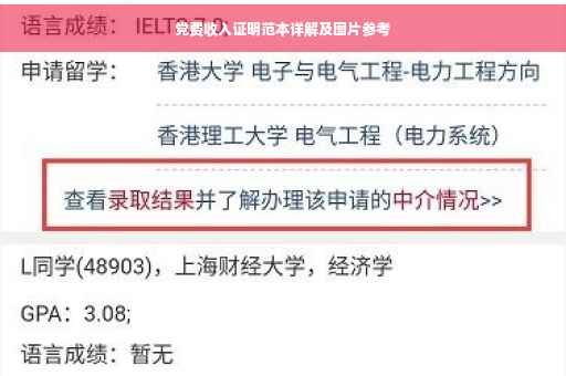 党费收入证明范本详解及图片参考