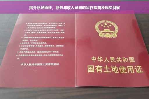 揭开职场面纱，职务与收入证明的写作指南及现实洞察
