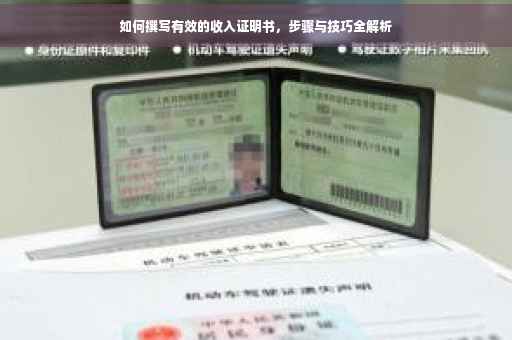 如何撰写有效的收入证明书，步骤与技巧全解析