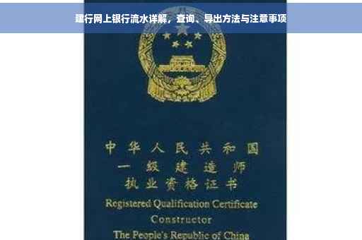 建行网上银行流水详解，查询、导出方法与注意事项
