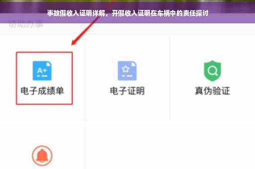 事故假收入证明详解，开假收入证明在车祸中的责任探讨