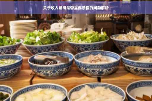 关于收入证明是否需要章程的问题解析