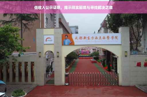 低收入公示证明，揭示现实困境与寻找解决之道