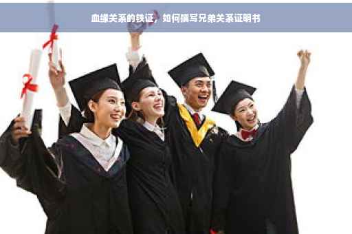 血缘关系的铁证，如何撰写兄弟关系证明书
