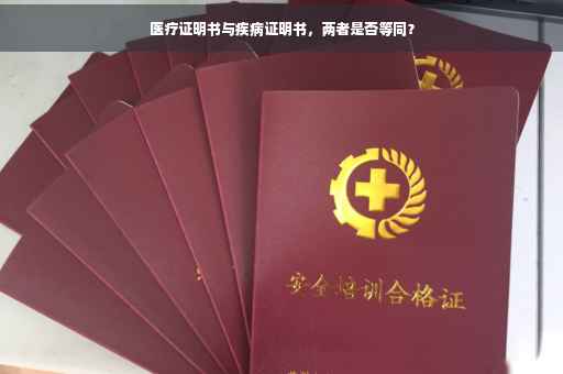 医疗证明书与疾病证明书，两者是否等同？