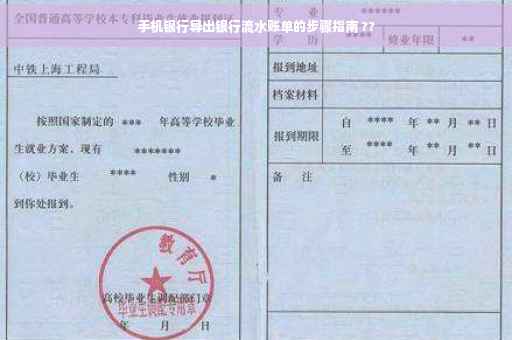 手机银行导出银行流水账单的步骤指南 ??