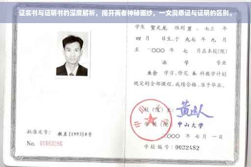 证实书与证明书的深度解析，揭开两者神秘面纱，一文洞悉证与证明的区别。