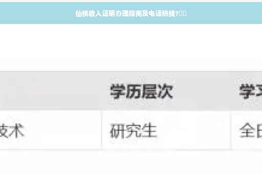 仙桃收入证明办理指南及电话热线?⚡️