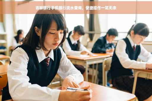 吉林银行手机银行流水查询，便捷操作一览无余