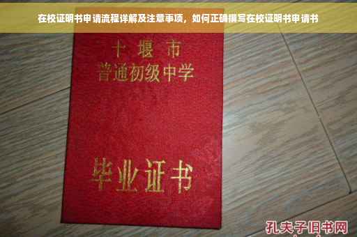 在校证明书申请流程详解及注意事项，如何正确撰写在校证明书申请书