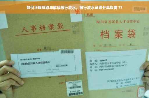 如何正确获取与解读银行流水，银行流水证明开具指南 ??