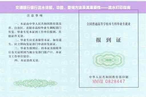 交通银行银行流水详解，功能、查询方法及其重要性——流水打印指南