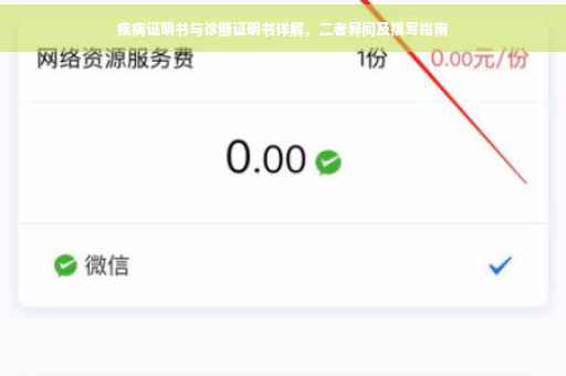 疾病证明书与诊断证明书详解，二者异同及撰写指南