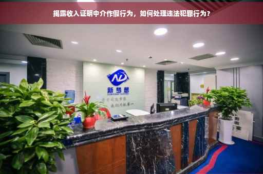 揭露收入证明中介作假行为，如何处理违法犯罪行为？