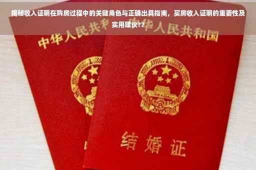 揭秘收入证明在购房过程中的关键角色与正确出具指南，买房收入证明的重要性及实用建议??
