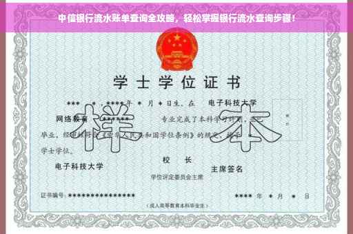中信银行流水账单查询全攻略，轻松掌握银行流水查询步骤！