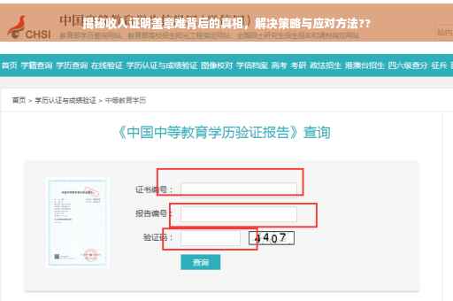 揭秘收入证明盖章难背后的真相，解决策略与应对方法??