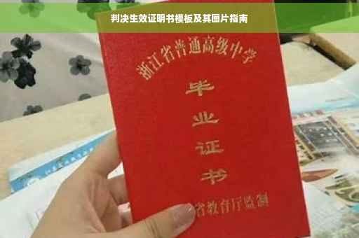 判决生效证明书模板及其图片指南
