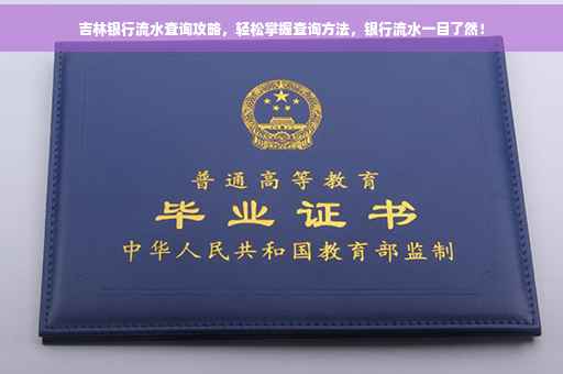 吉林银行流水查询攻略，轻松掌握查询方法，银行流水一目了然！