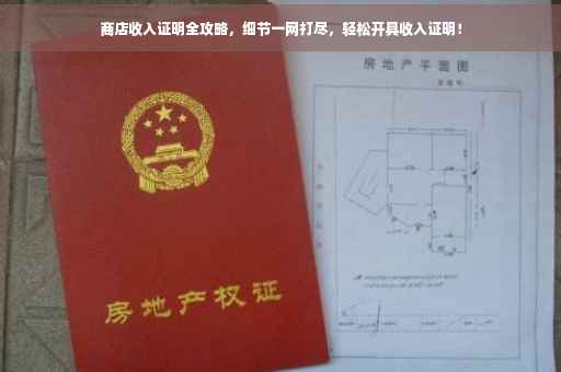 商店收入证明全攻略，细节一网打尽，轻松开具收入证明！