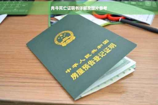 肉牛死亡证明书详解及图片参考