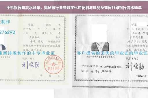 手机银行与流水账单，揭秘银行业务数字化的便利与挑战及如何打印银行流水账单