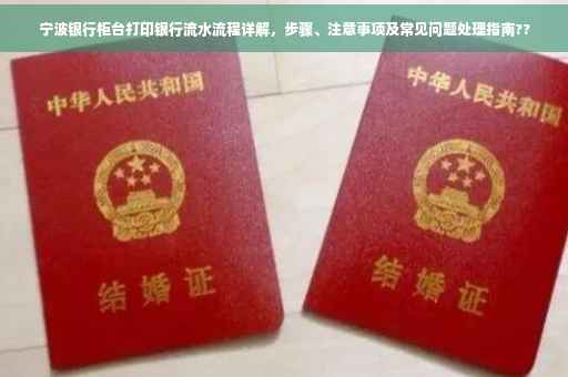 宁波银行柜台打印银行流水流程详解，步骤、注意事项及常见问题处理指南??