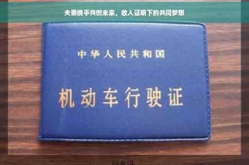 夫妻携手共创未来，收入证明下的共同梦想