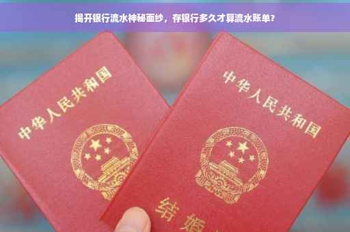 揭开银行流水神秘面纱，存银行多久才算流水账单？