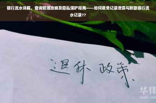 银行流水详解，查询管理攻略及隐私保护指南——如何避免记录泄露与删除银行流水记录??