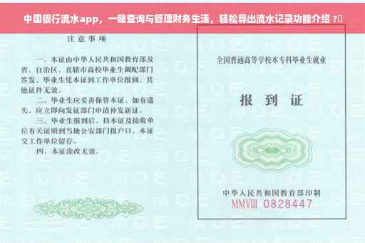 中国银行流水app，一键查询与管理财务生活，轻松导出流水记录功能介绍 ?✨