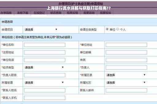 上海银行流水详解与获取打印指南??