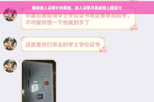 揭秘收入证明中的限制，收入证明开具金额上限探讨